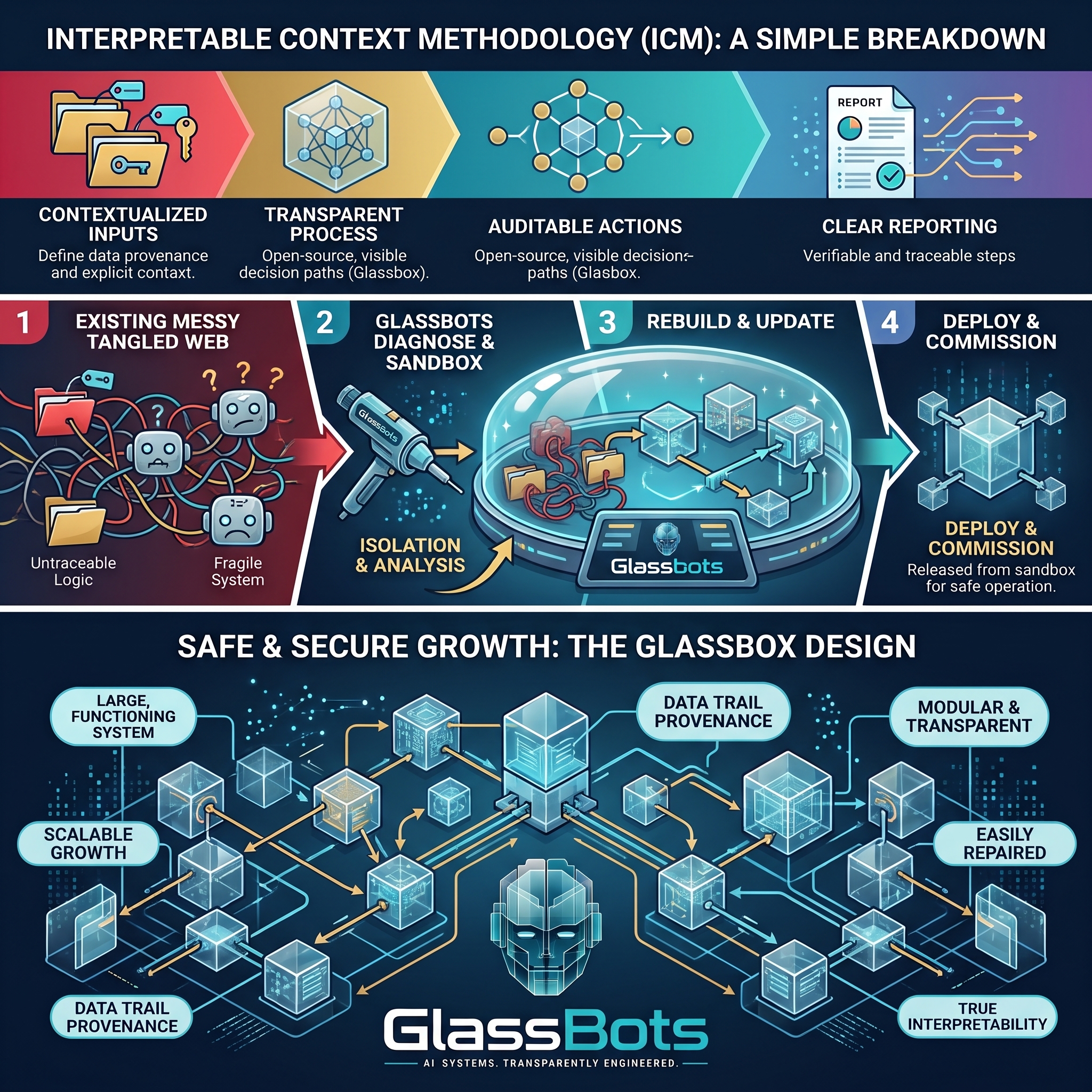 How the GlassBots ICM system works — in one picture